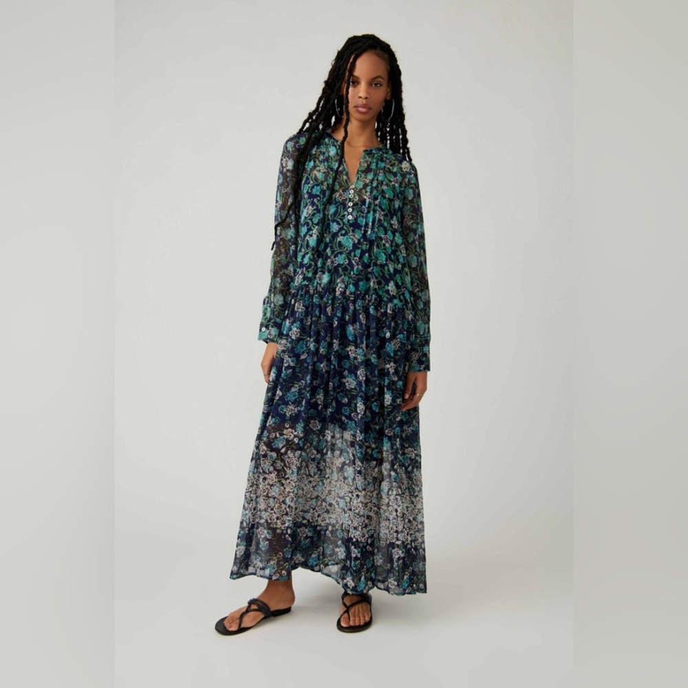 Free People See It Through Maxi Dress